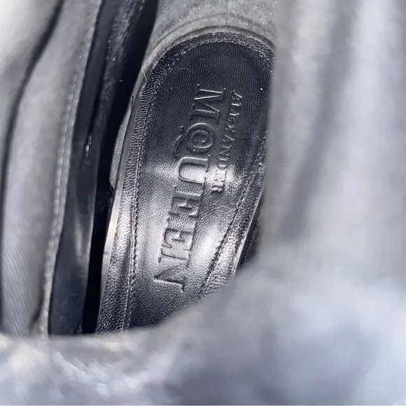 Alexander McQueen Peep Toe Ankle Booties Black Sz 37 (US 7) - Picture 14 of 16